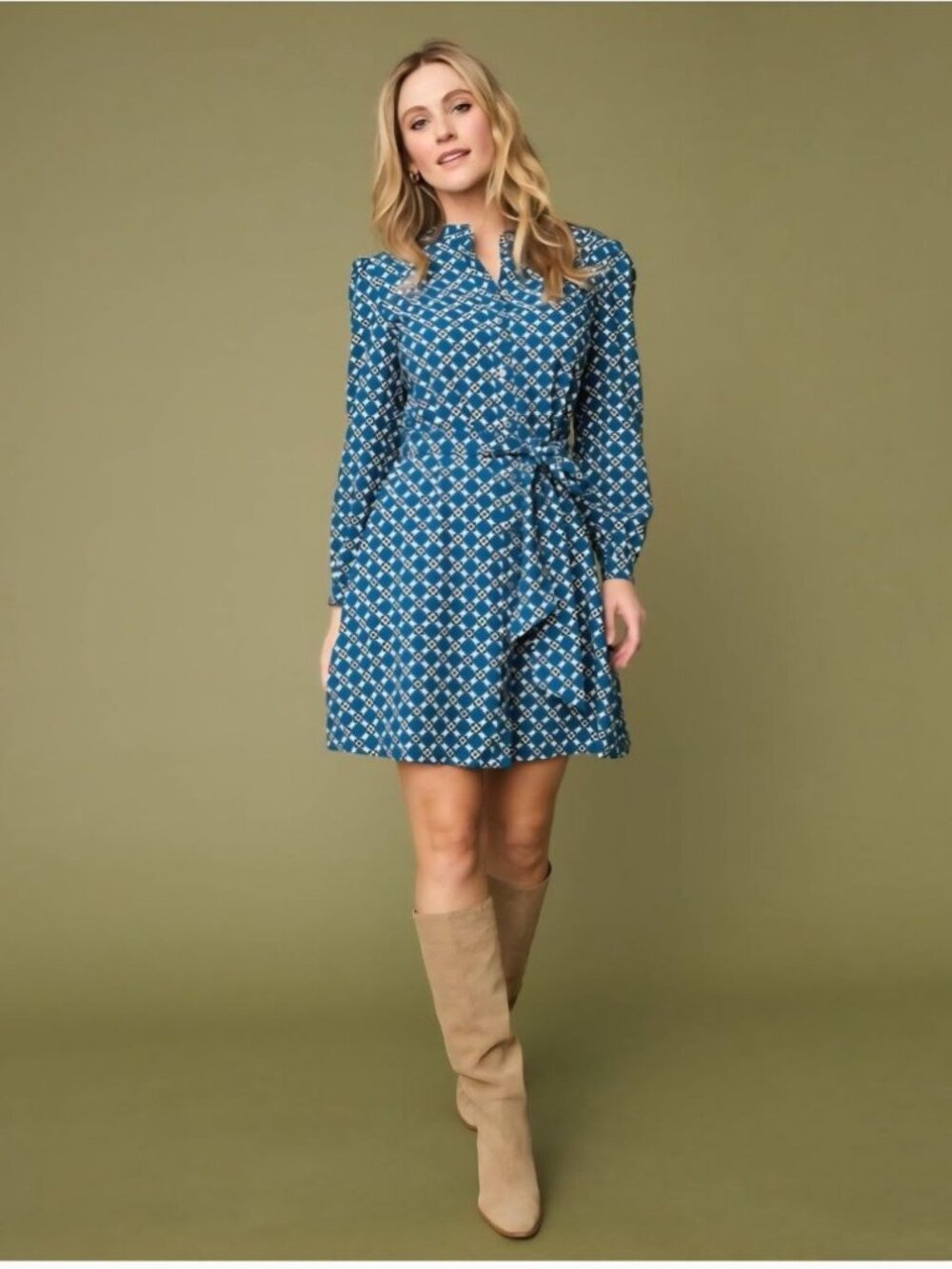 Untuckit Virginia Shirt Dress Band-Collar Size 4
